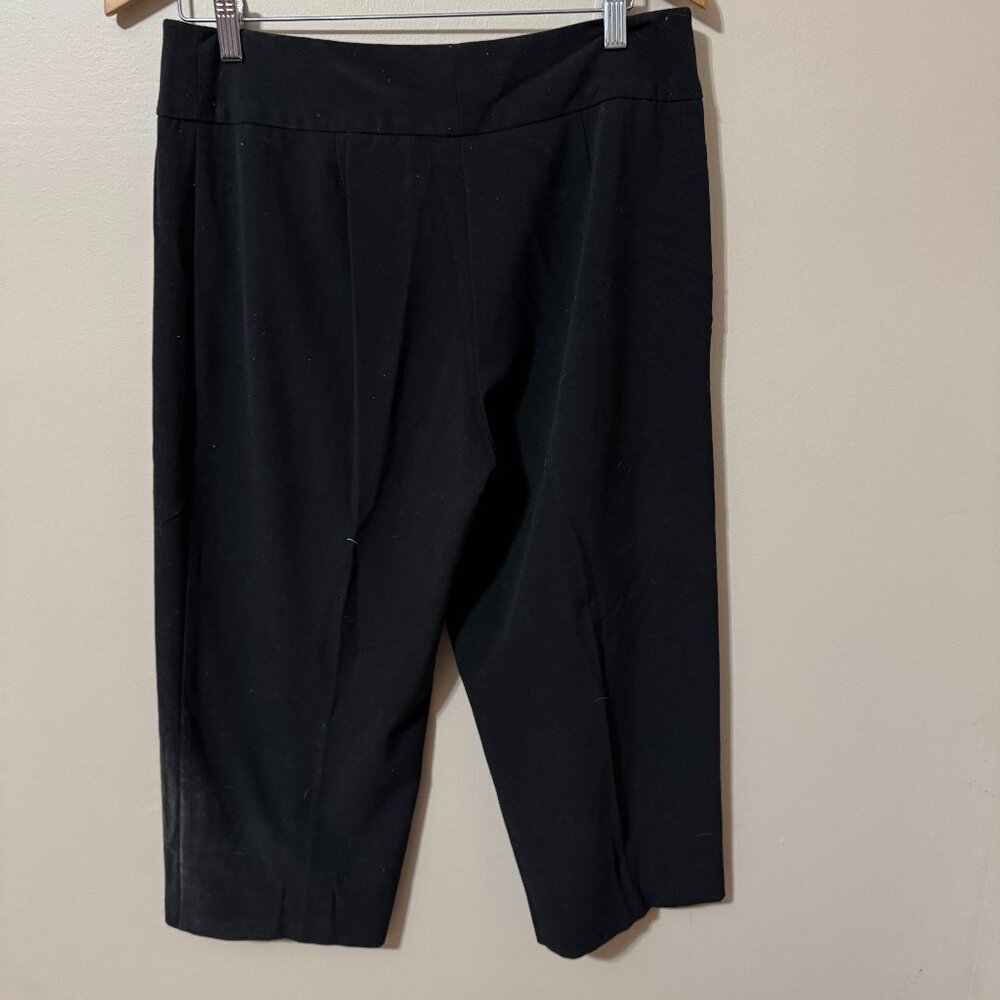🖤 217 | Y2K Sag Harbour Stretch Petite Pants | Black High-Rise Dress Capri 🖤